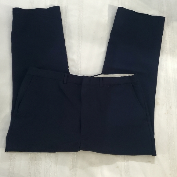 Vintage Perma Prest Full Fit 100% Trevira Polyester Flexslax Dress Pants 40x30 - Picture 5 of 6